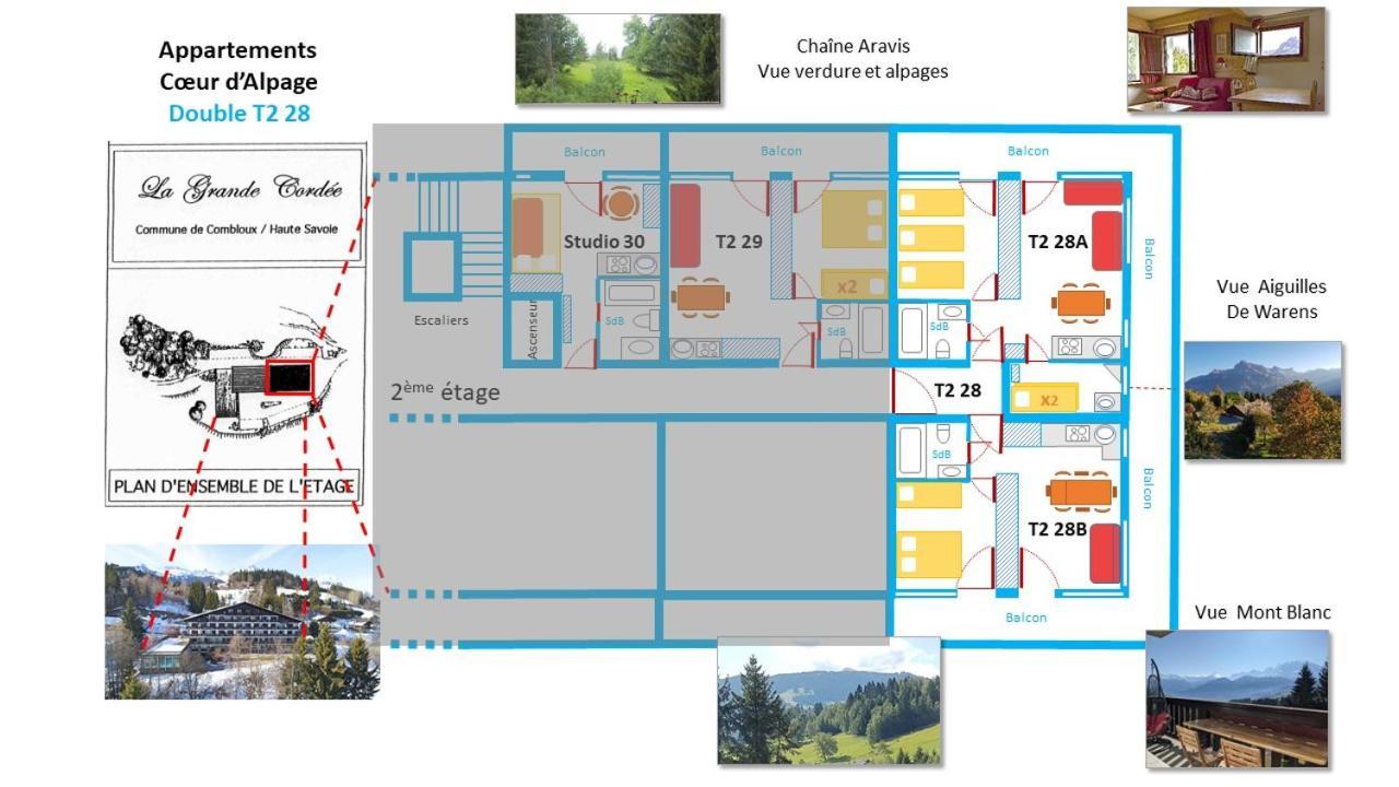 La Grande Cordee - Coeur D'Alpage Apartment Combloux Luaran gambar